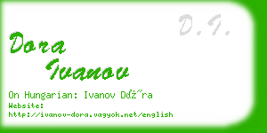 dora ivanov business card